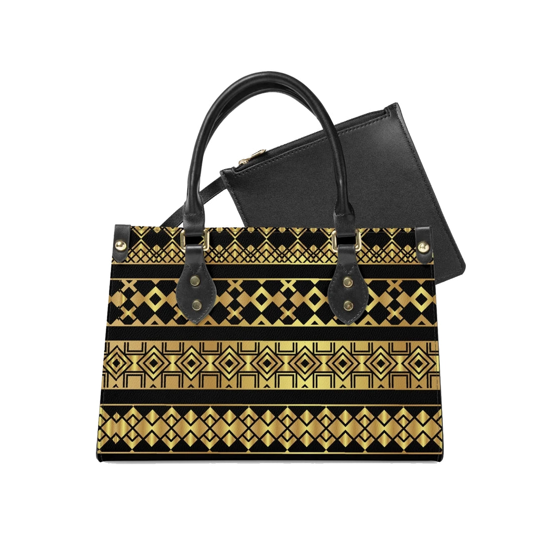Decoration  Long Strap and Inner Tote Bag - Black