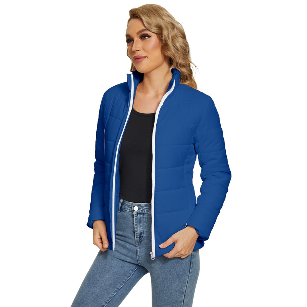Women's Puffer Bubble Jacket Coat - YInMn Blue
