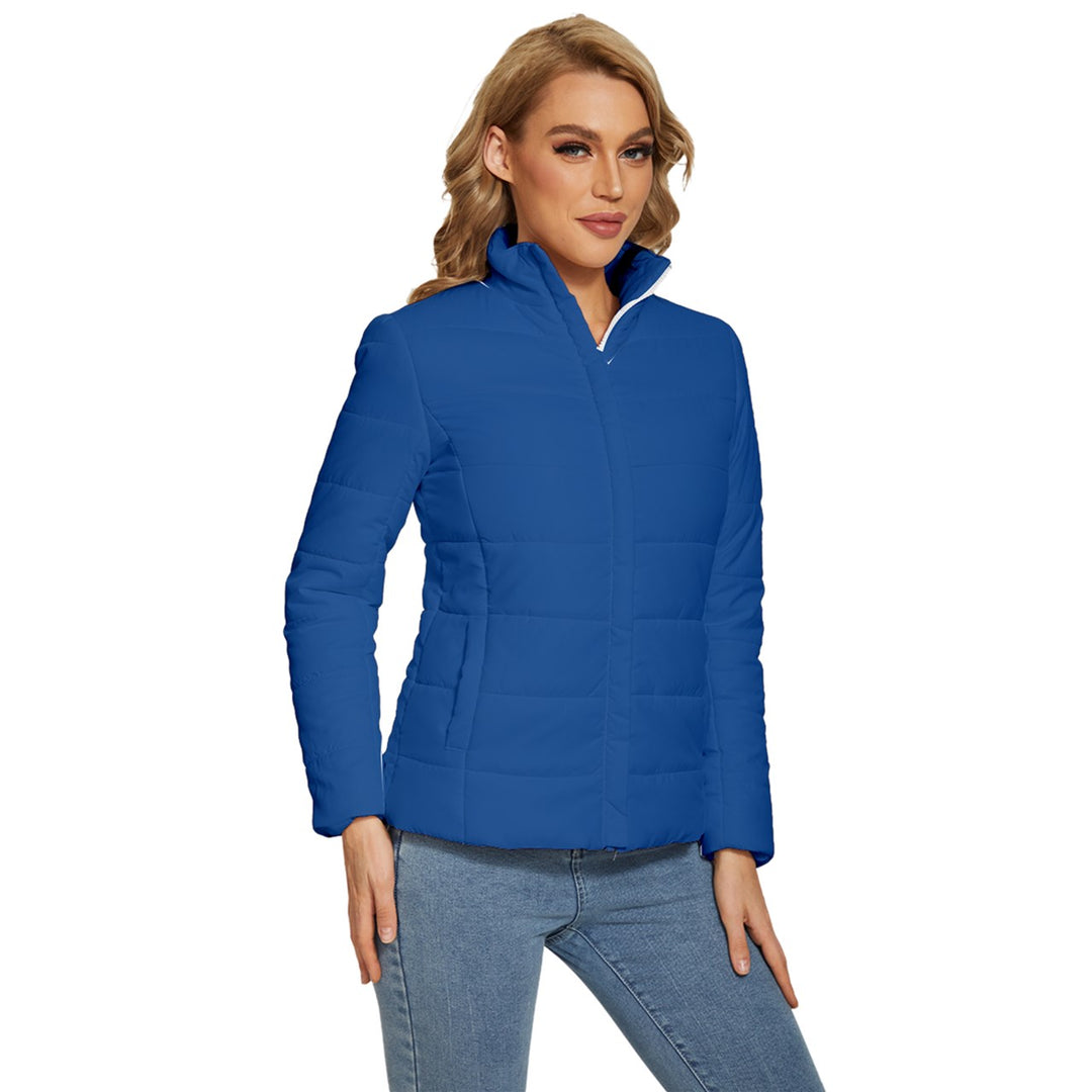 Women's Puffer Bubble Jacket Coat - YInMn Blue