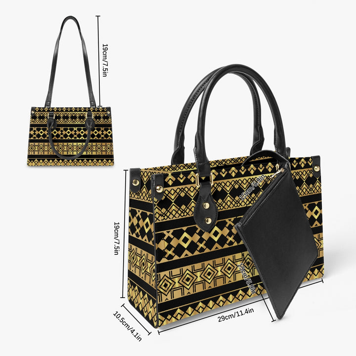 Decoration  Long Strap and Inner Tote Bag - Black