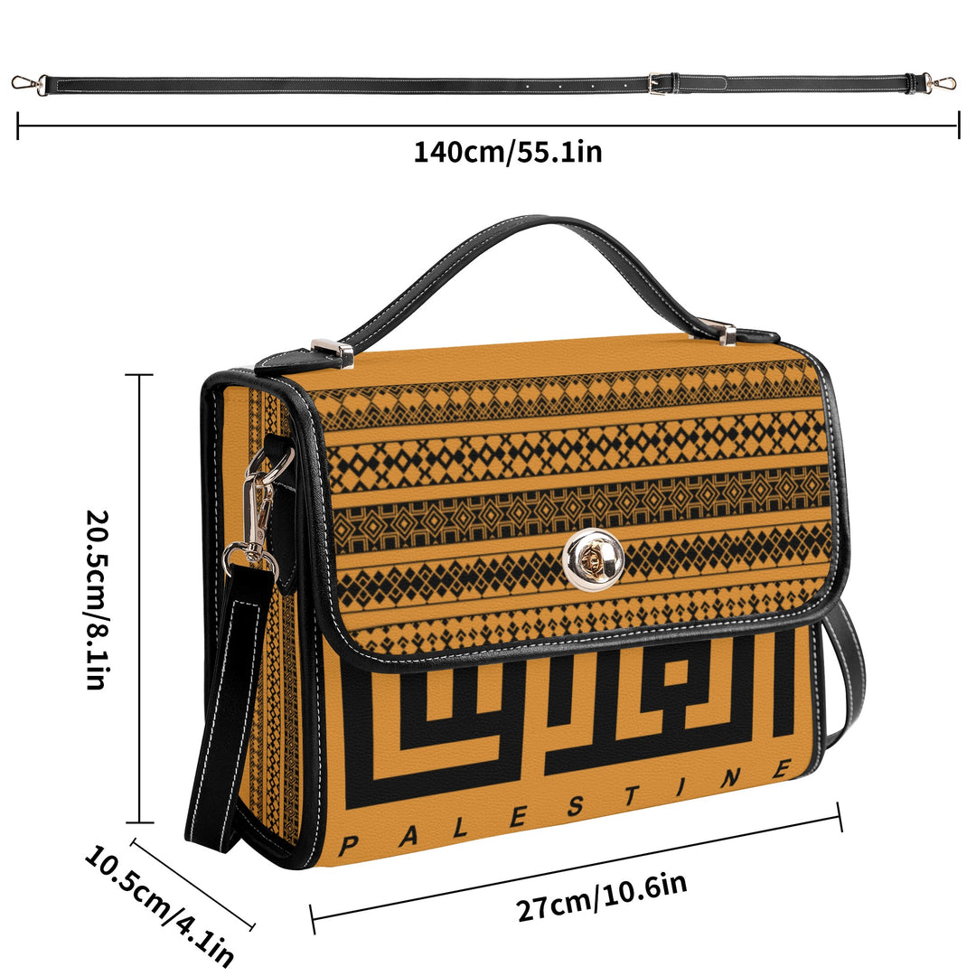 Jerusalem Elegant Shoulder Bag - Orange Velvet