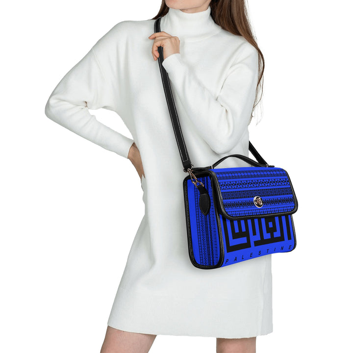 Jerusalem Elegant Shoulder Bag - Blue Velvet