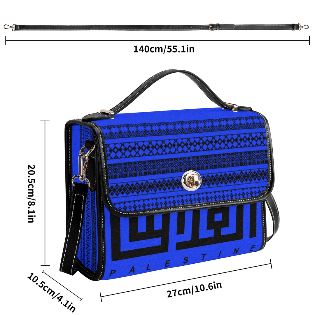 Jerusalem Elegant Shoulder Bag - Blue Velvet
