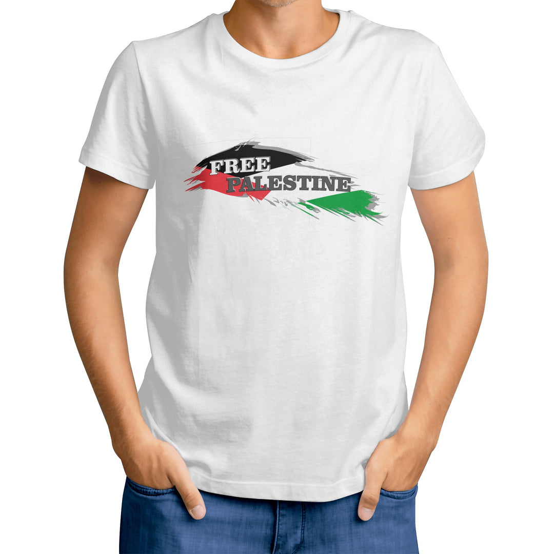 Mens Jerusalem Word Staple T-Shirt - White