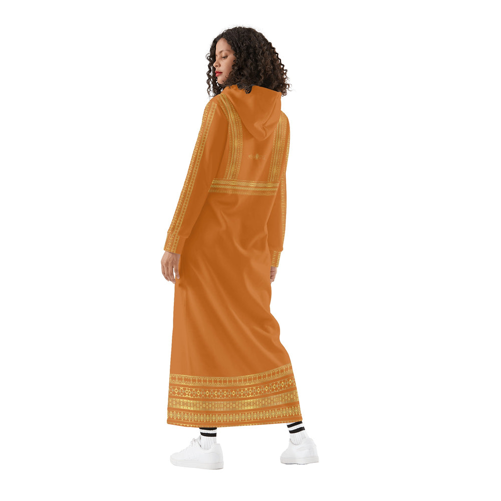 Palestinian Women Casual Long Hoodie Dress - Peru
