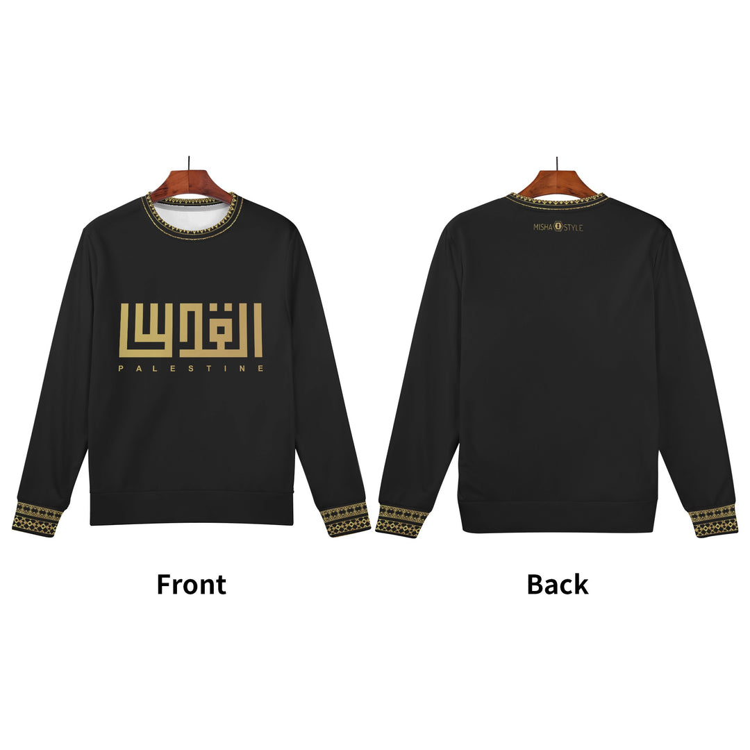Kids Jerusalem Word Sweater - Black