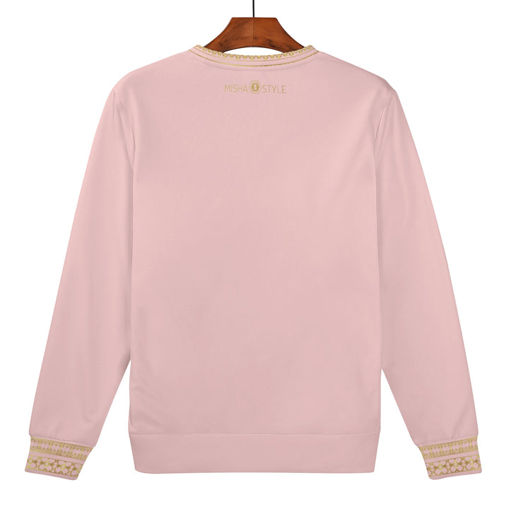 Kids Jerusalem Word Sweater - Light Pink