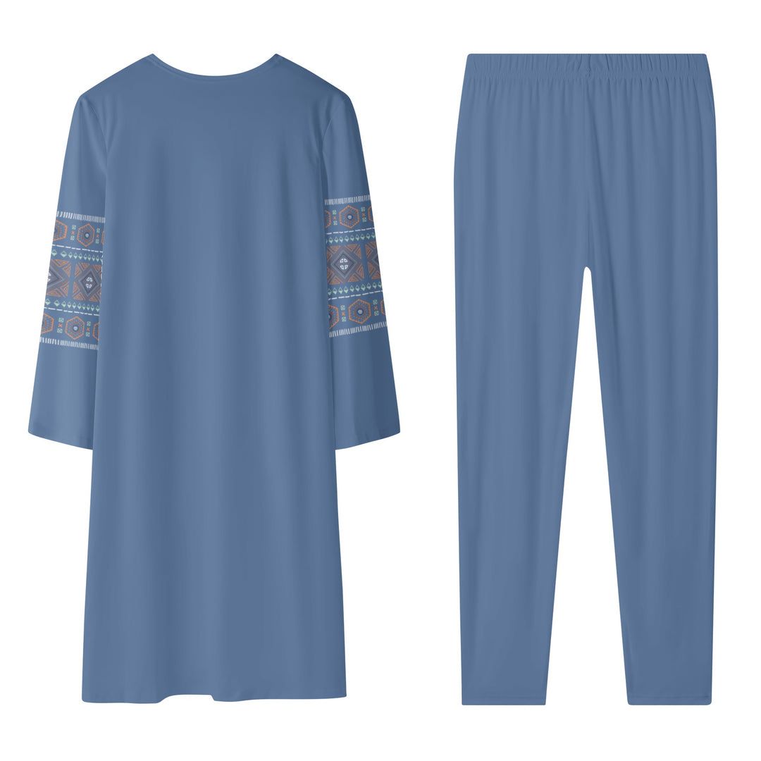 Womens Long Sleeve Cardigan and Leggings Sets - UCLA Blue