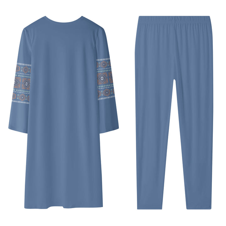 Womens Long Sleeve Cardigan and Leggings Sets - UCLA Blue