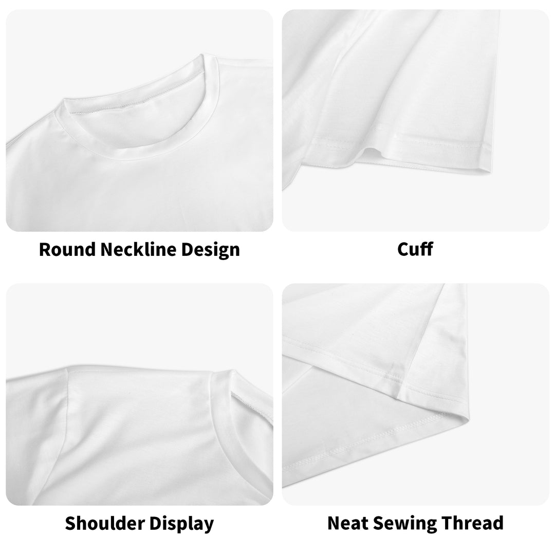 Half Sound Unisex Short Sleeve Tshirt - White