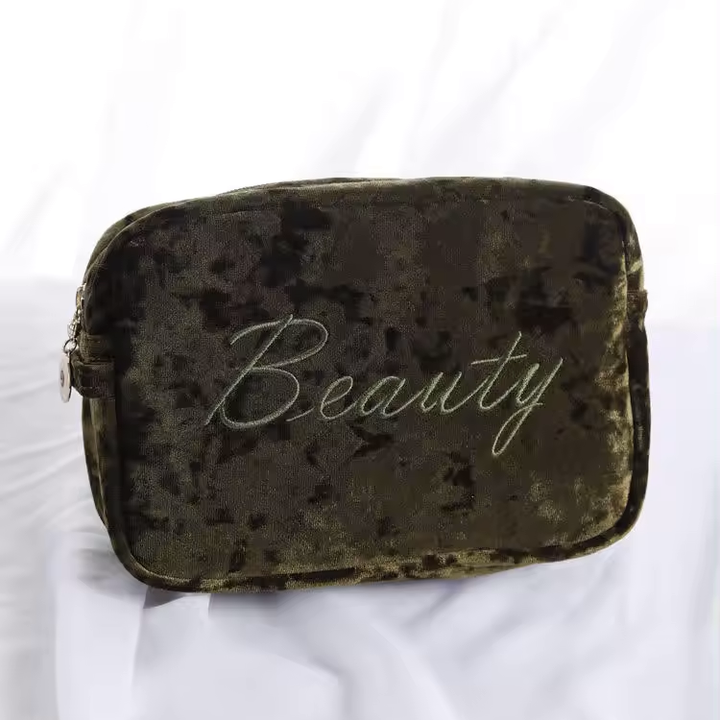 Luxuriöse MISHA-Make-up-Tasche aus Samt