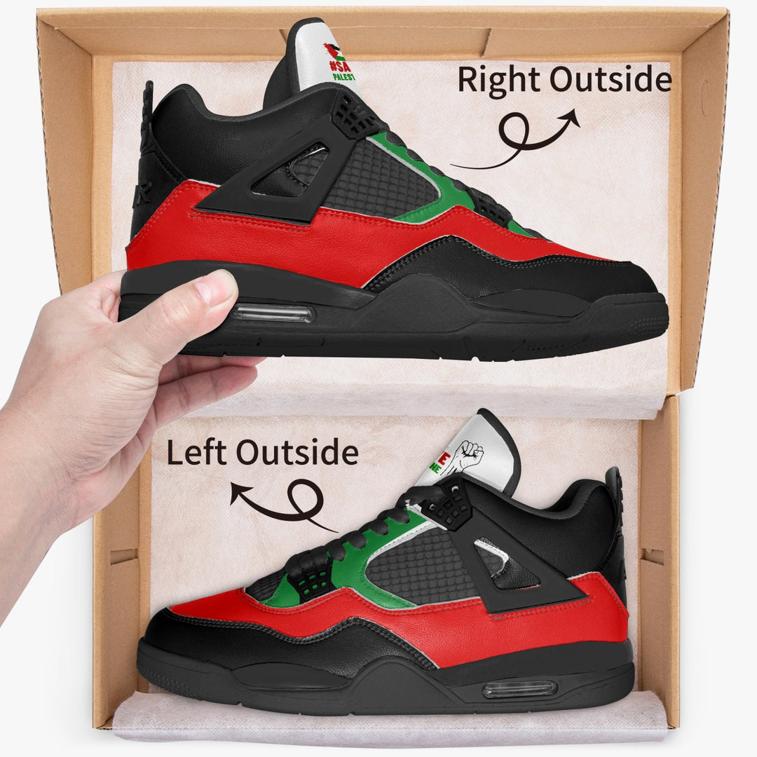 حذاء أنقذوا فلسطين لكرة السلة - نعل أسود