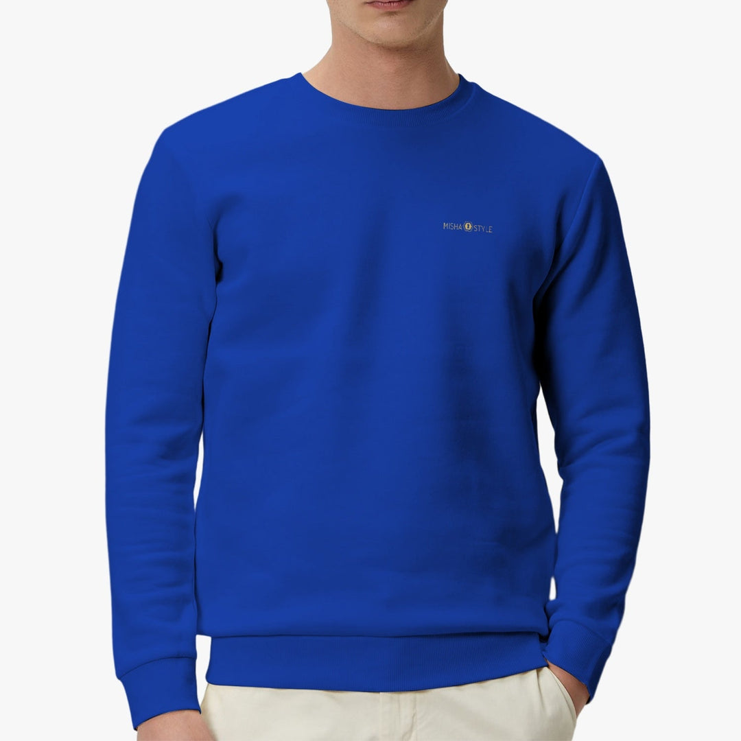 Unisex Garment-Dyed Sweatshirt - Navy Blue