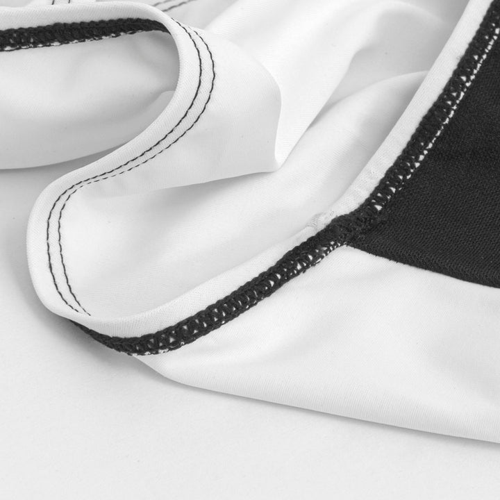 ملابس السباحة تانكيني قطعتين مخرفة - أبيض