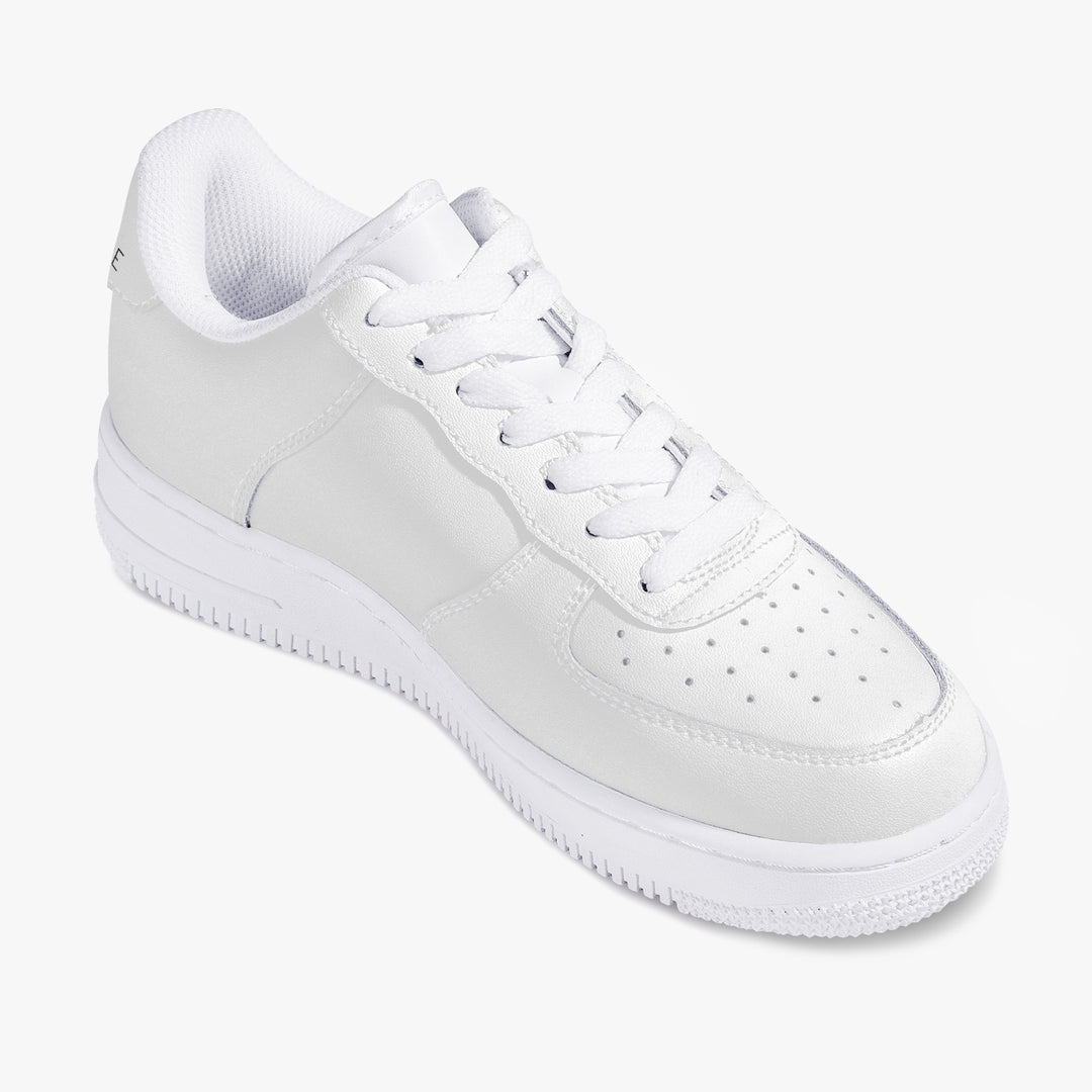 Top Leather Sports Men Sneakers - White
