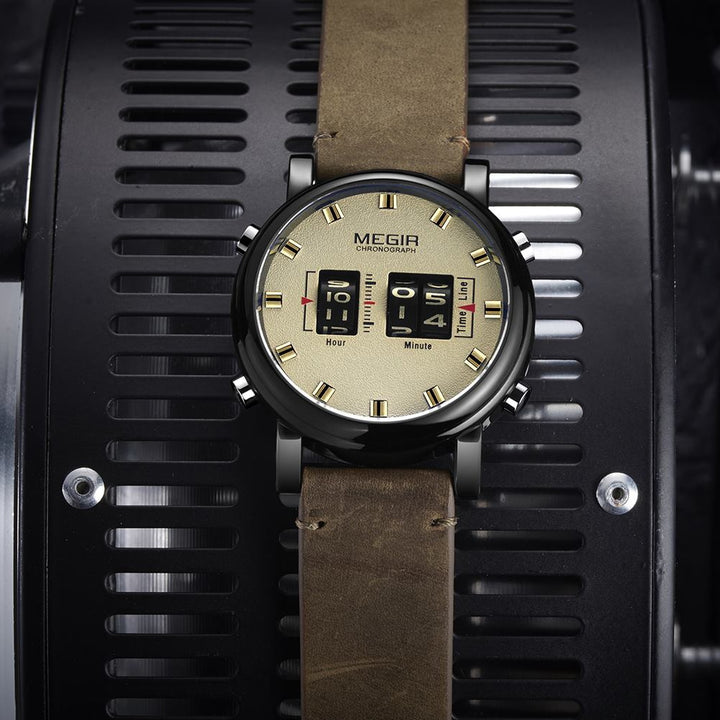 Leather Waterproof Business Quartz Watch