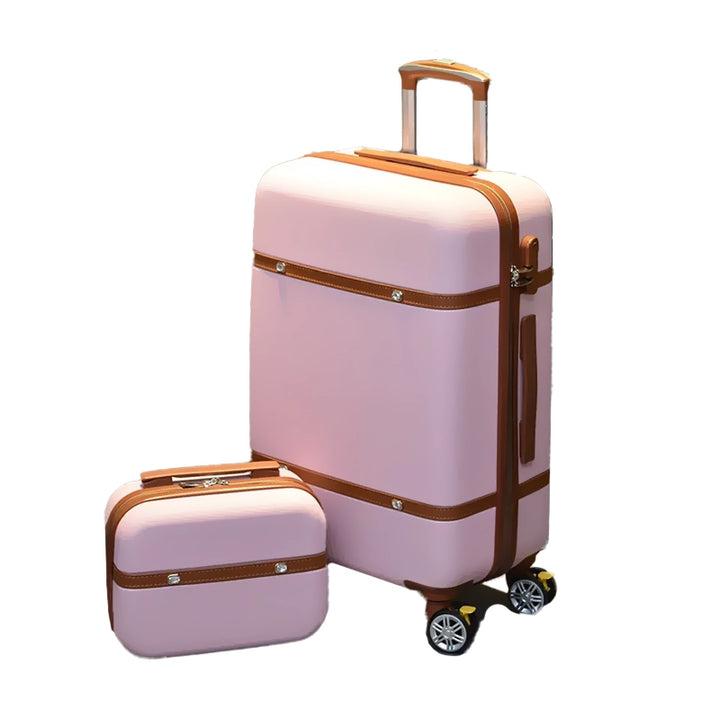 مجموعات أمتعة السفر بعجلات مع حقائب مستحضرات التجميل