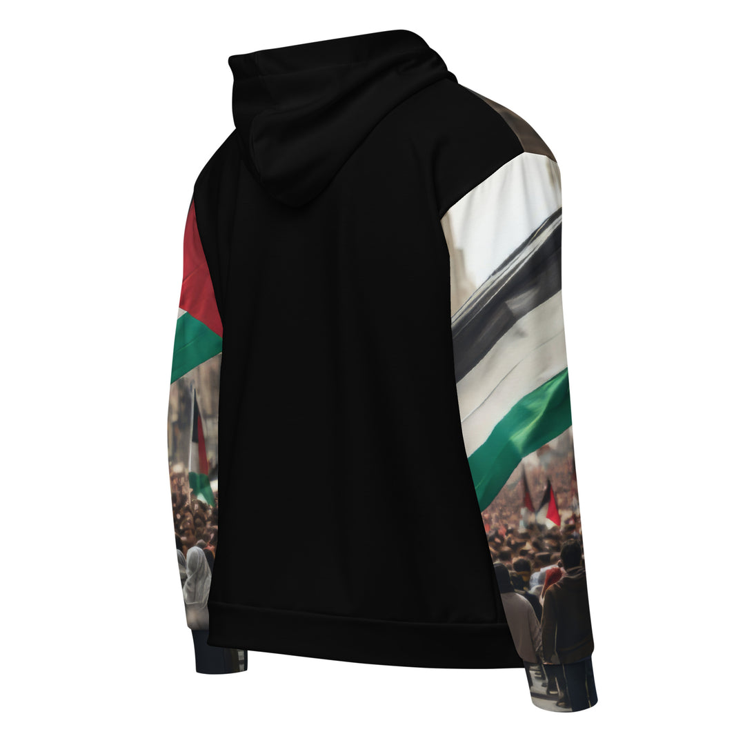 Palestine Portrait Men zip hoodie