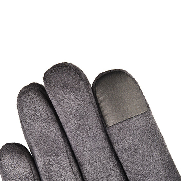 Free Palestine Sticker Unisex Suede Fabric Gloves - Gray