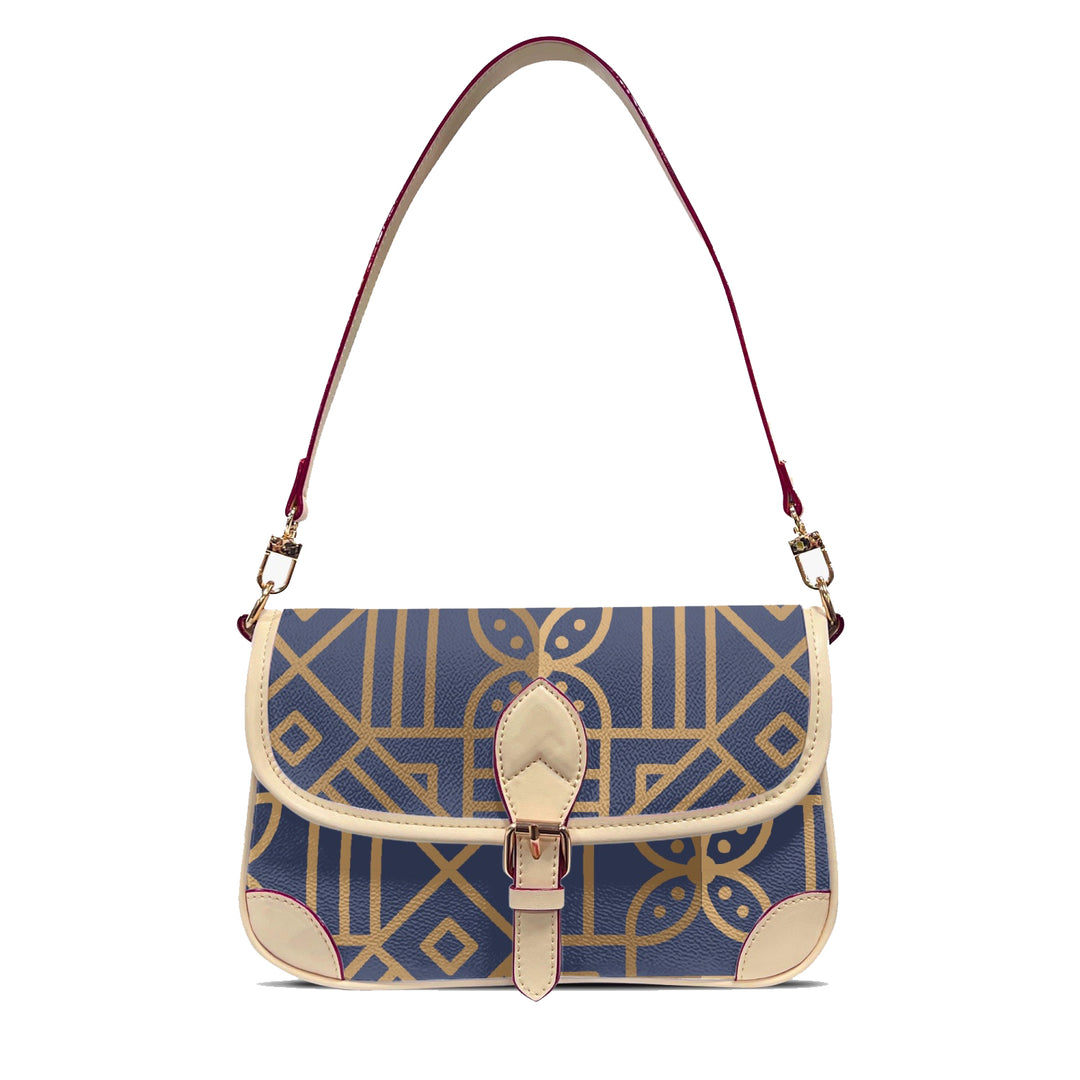 Luxury Decoration Underarm Bag - American Blue