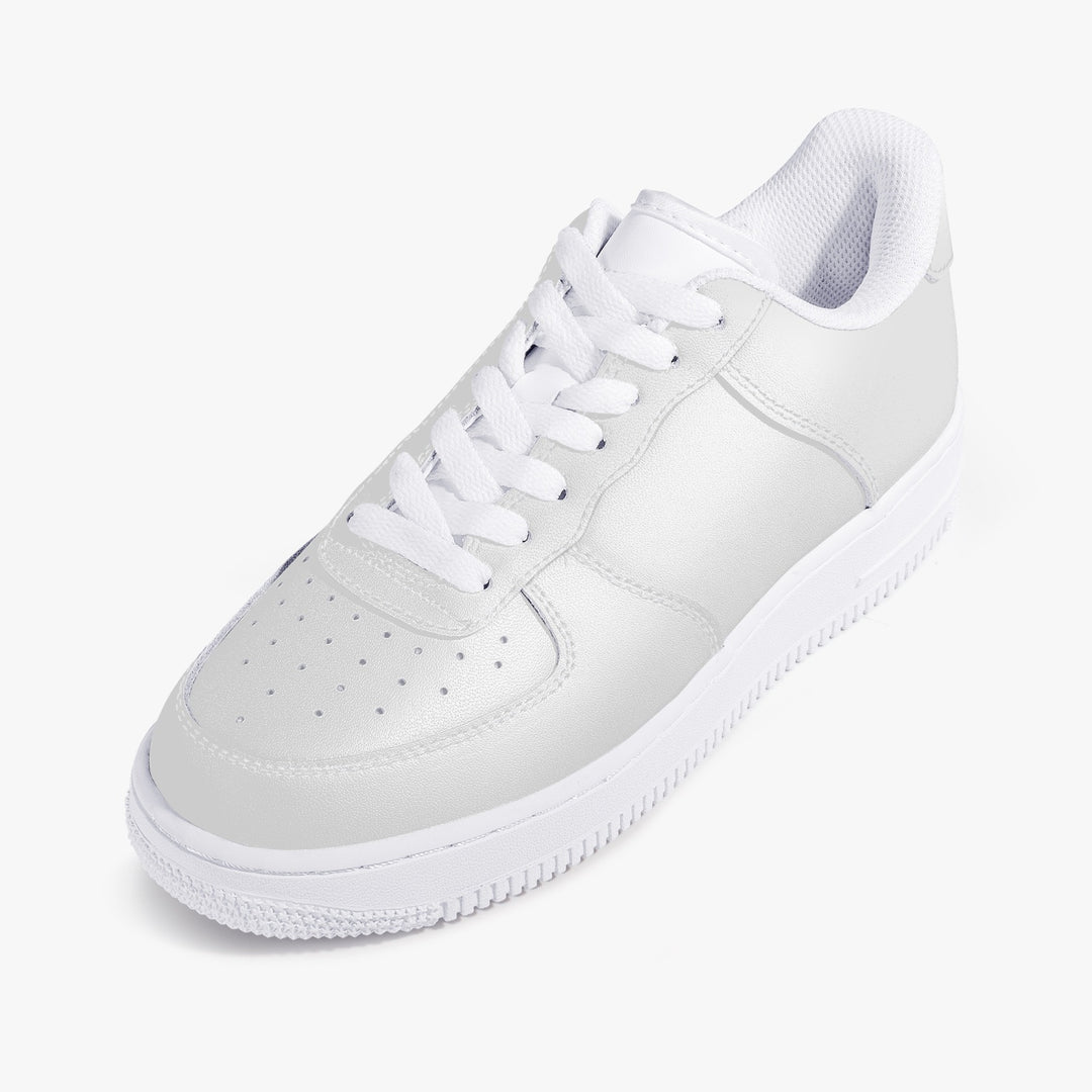 Top Leather Sports Men Sneakers - White
