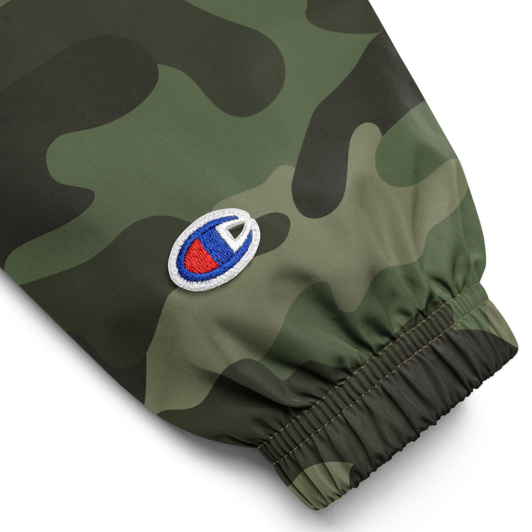 Embroidered Champion Packable Women Jacket - Army