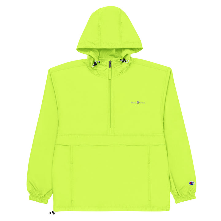 Embroidered Champion Packable Women Jacket - Neon