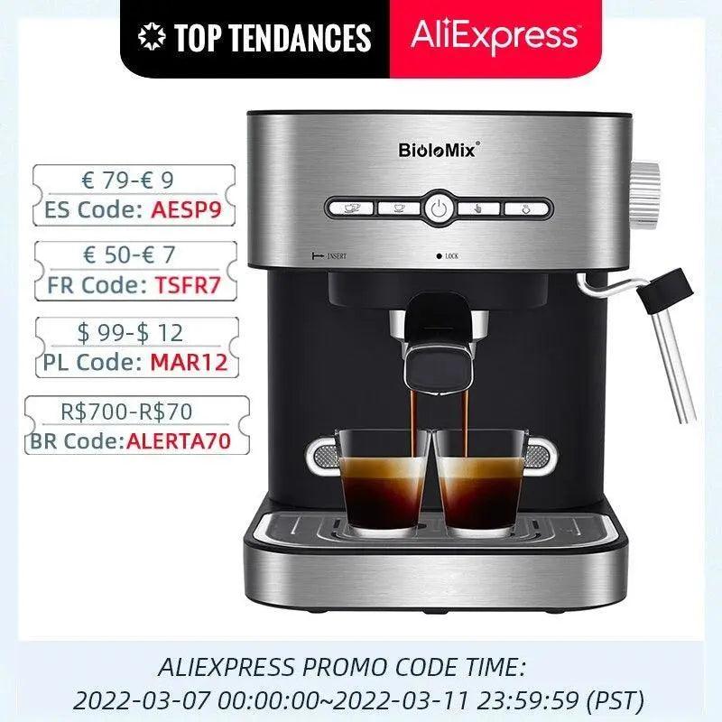 20 Bar Automatic Espresso Coffee Maker - Mishastyle
