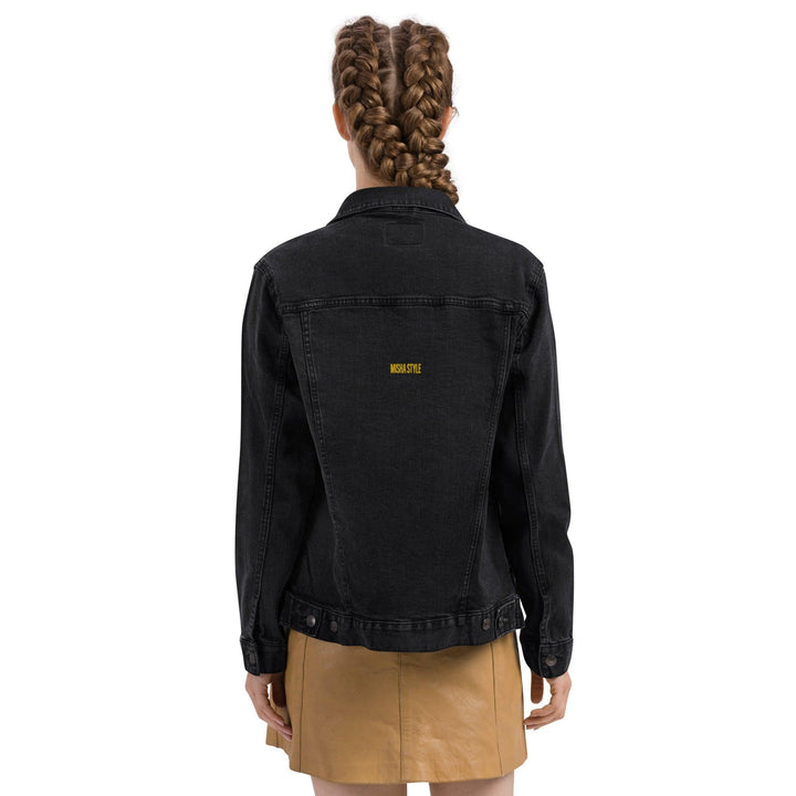 28 Dubstep Women Denim jacket - Black - Mishastyle