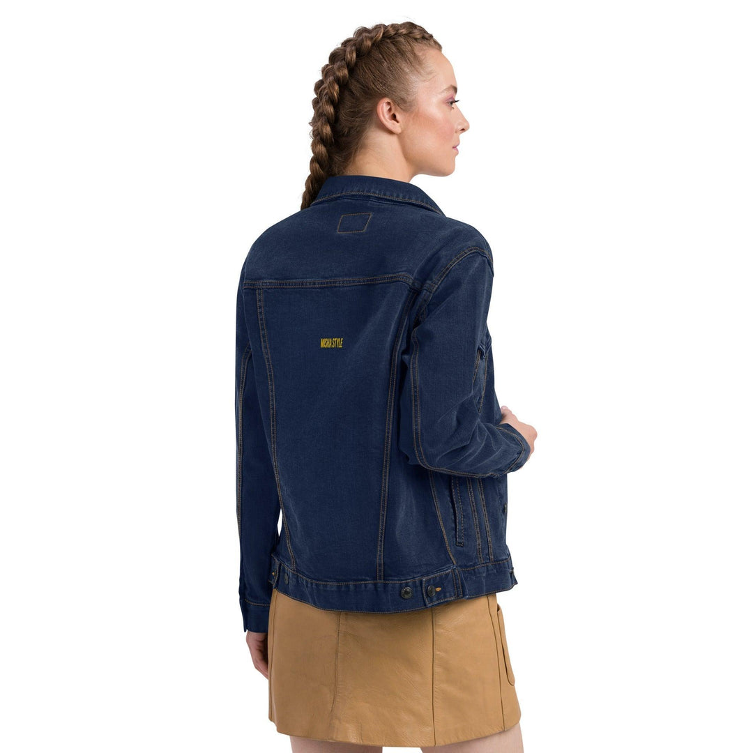 28 Dubstep Women Denim jacket - Dark Blue - Mishastyle