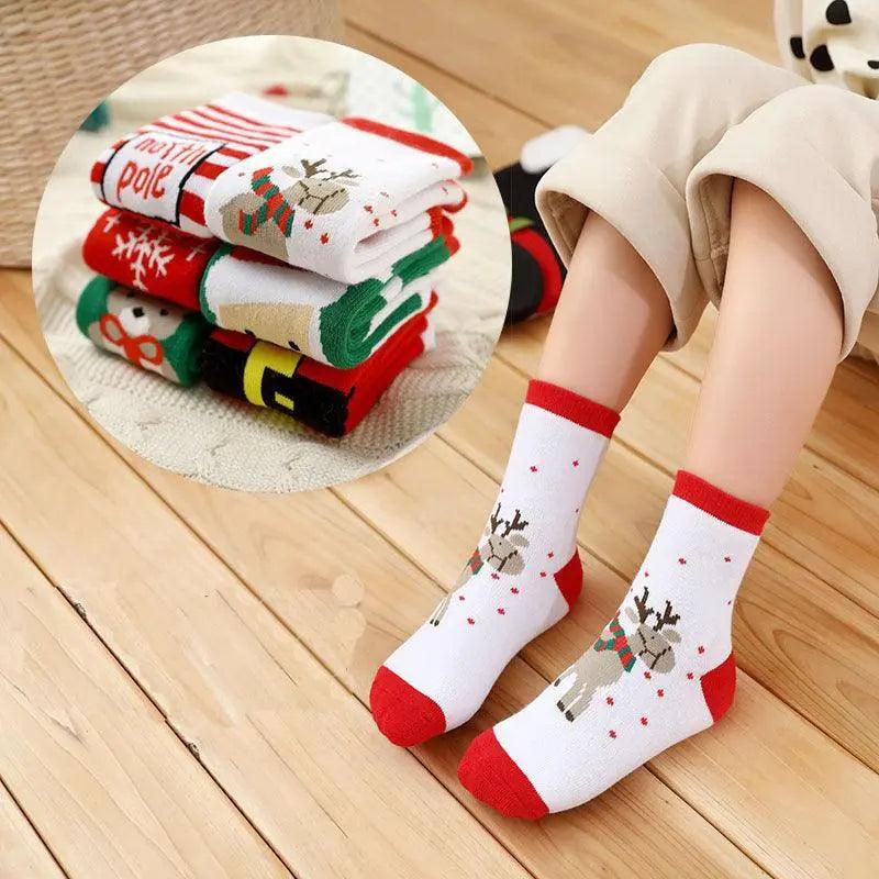 3 Twins knitted Christmas Socks - Mishastyle