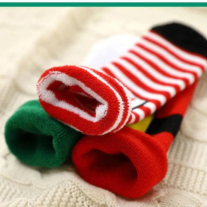 3 Twins knitted Christmas Socks - Mishastyle