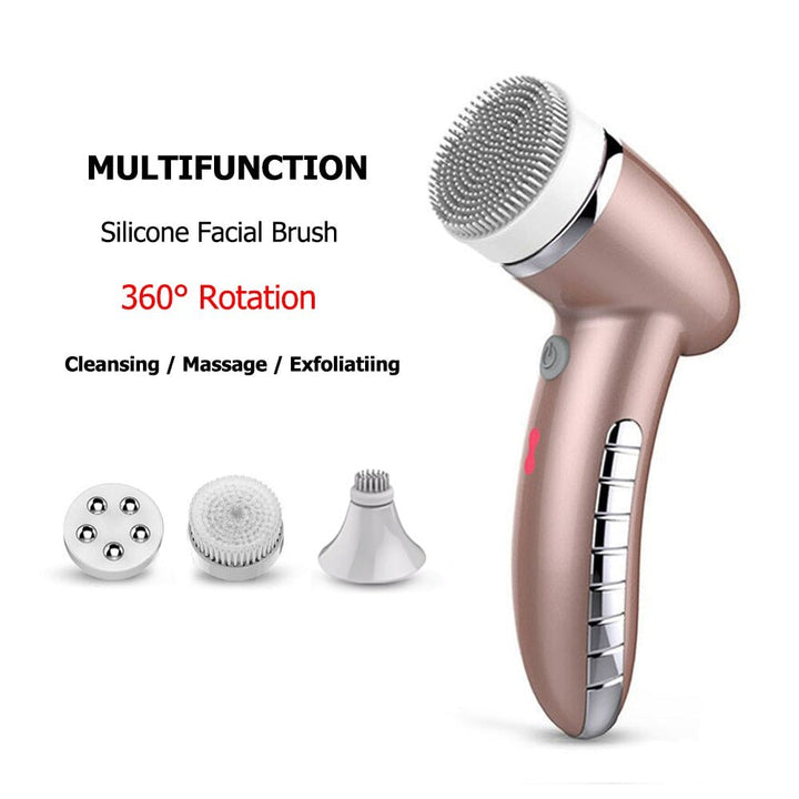 4 In 1 Mini Facial Cleansing Vibration Brush - Mishastyle