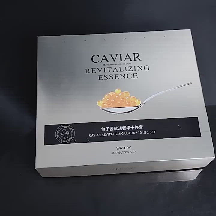 10PCS Caviar Korean Skin Care Set