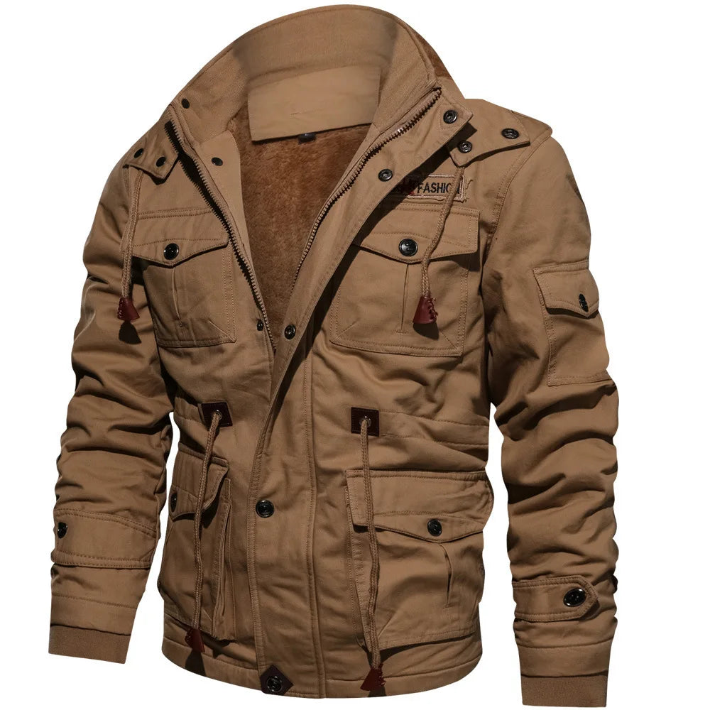 Casual Military Men Thick Jacket
