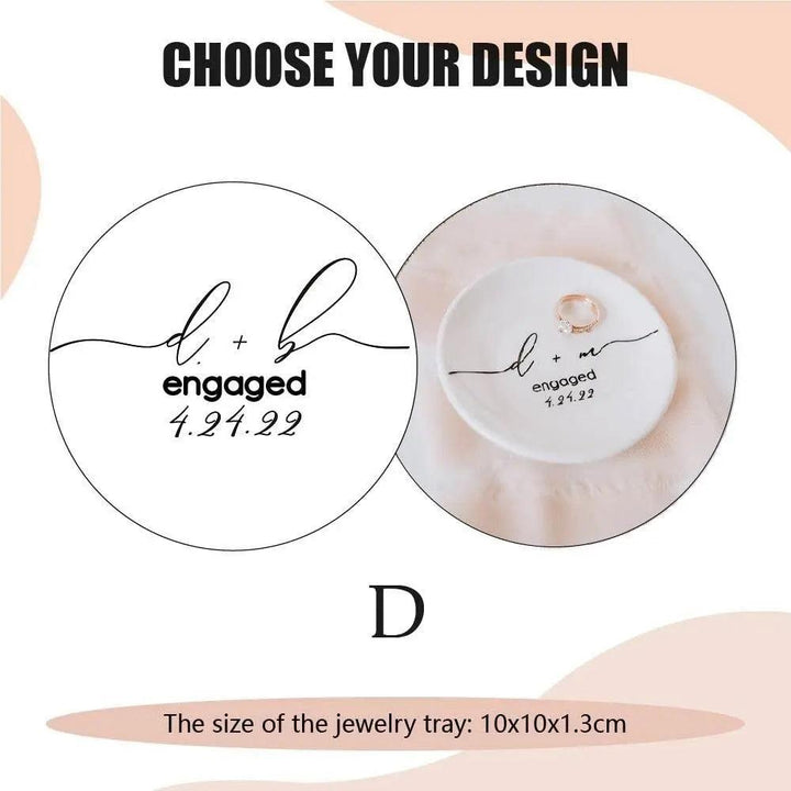 Bride Bachelorette Jewelry Dish Engagement Gift - Mishastyle