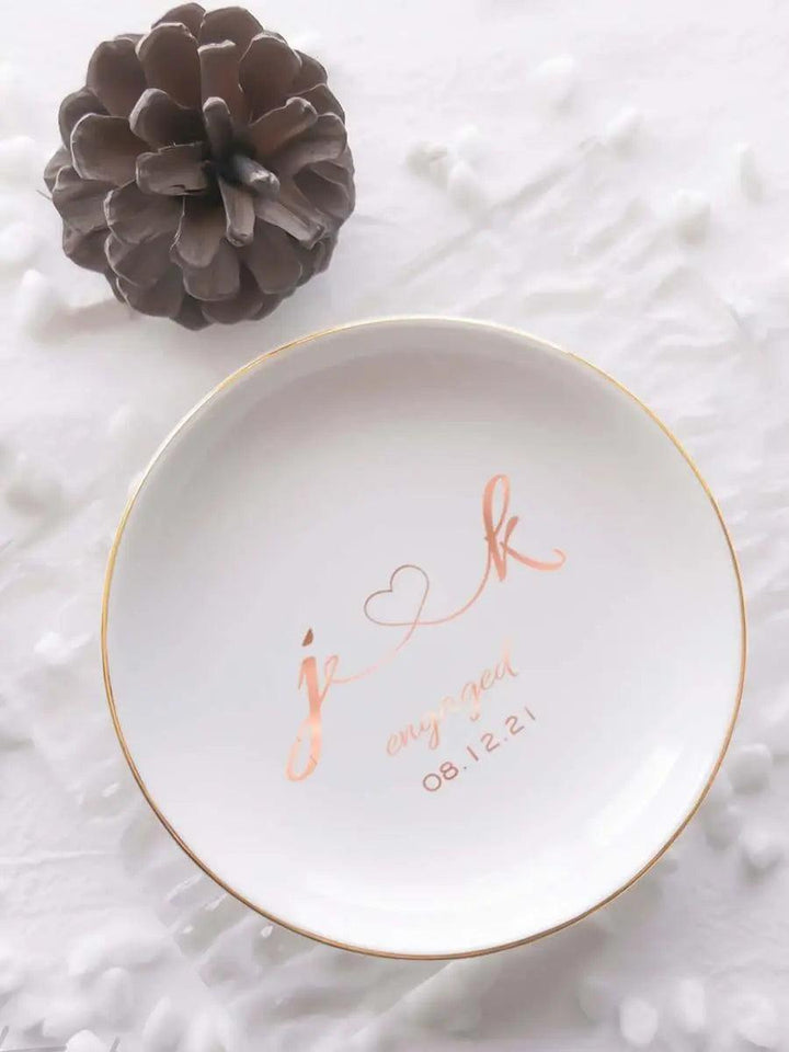 Bride Bachelorette Jewelry Dish Engagement Gift - Mishastyle