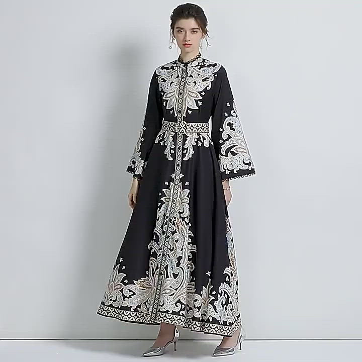 Embroidered Turkish style dress
