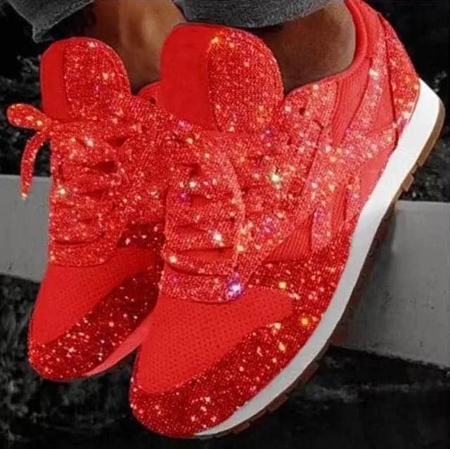 Casual Glitter Women Sneakers - Mishastyle