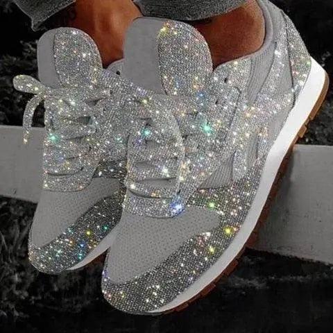 Casual Glitter Women Sneakers - Mishastyle