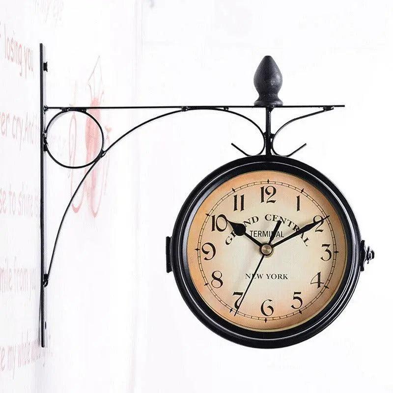 Classic Outside Double Sided Wall Clock - Mishastyle