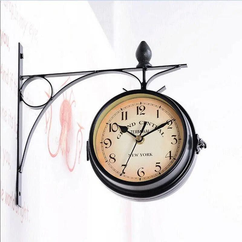 Classic Outside Double Sided Wall Clock - Mishastyle