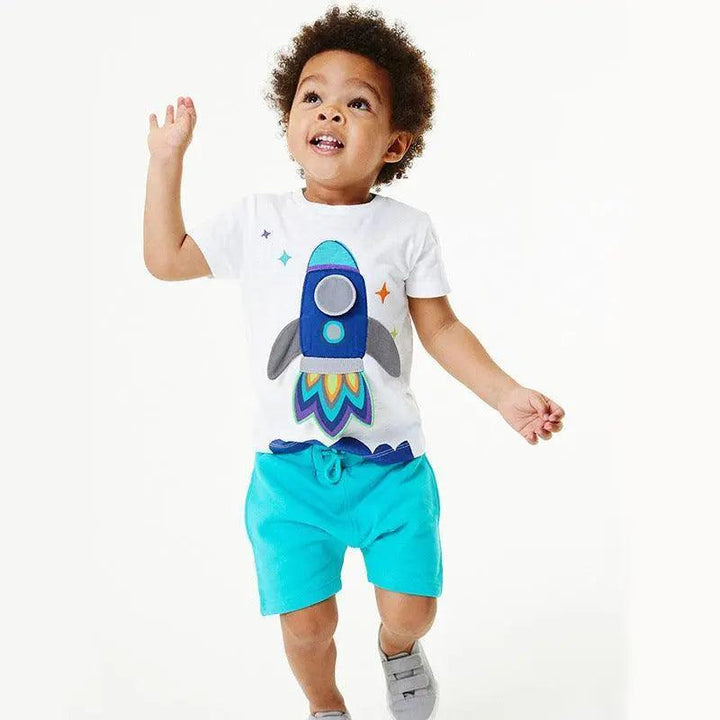 Colorful kids Summer Sport Outfit - Mishastyle