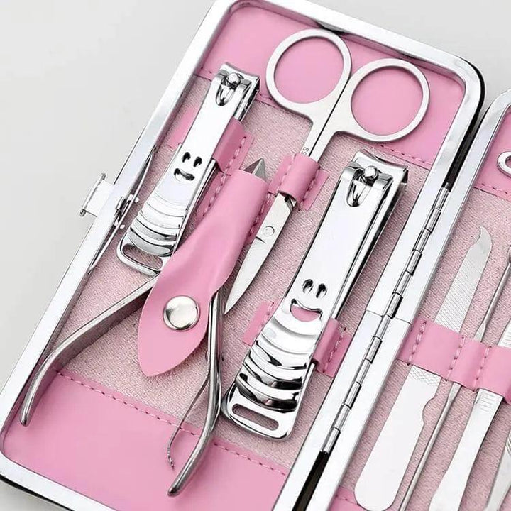 Floral Print Stainless Steel Manicure set - Mishastyle