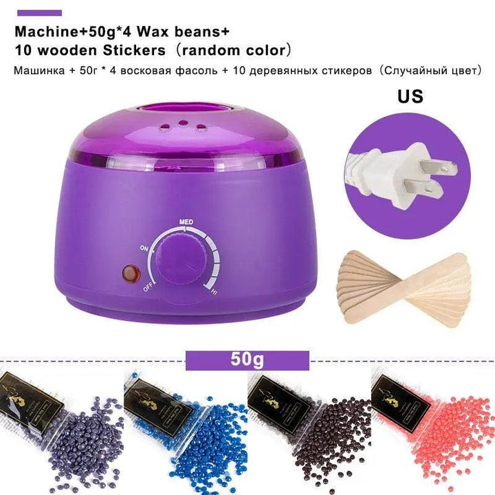 Hair Removal Wax-melt Heater Machine With Tools - Mishastyle