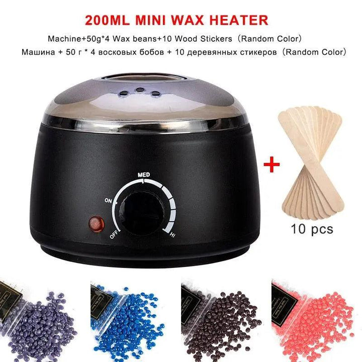 Hair Removal Wax-melt Heater Machine With Tools - Mishastyle
