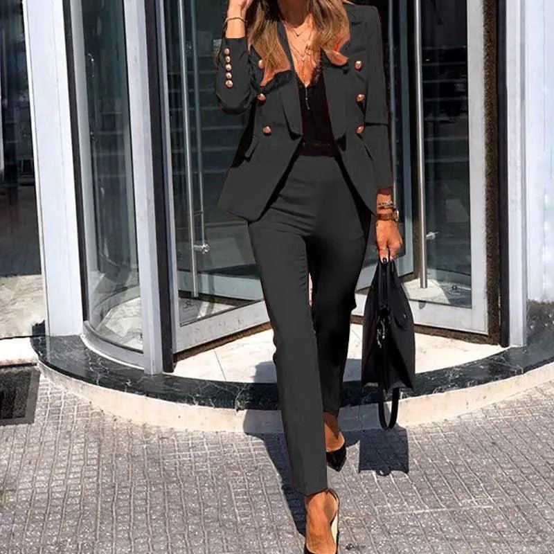 High Waist Lady Formal Suit - Mishastyle