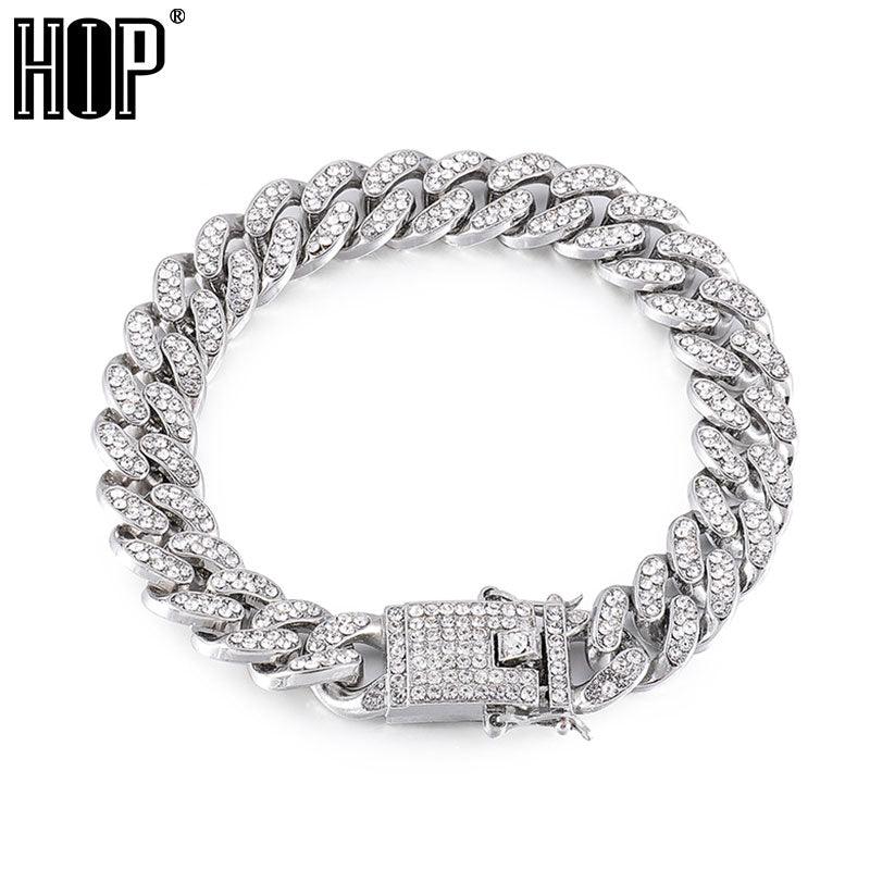 Hip Hop Cuban Chain Men's Bracelet 13MM - Mishastyle