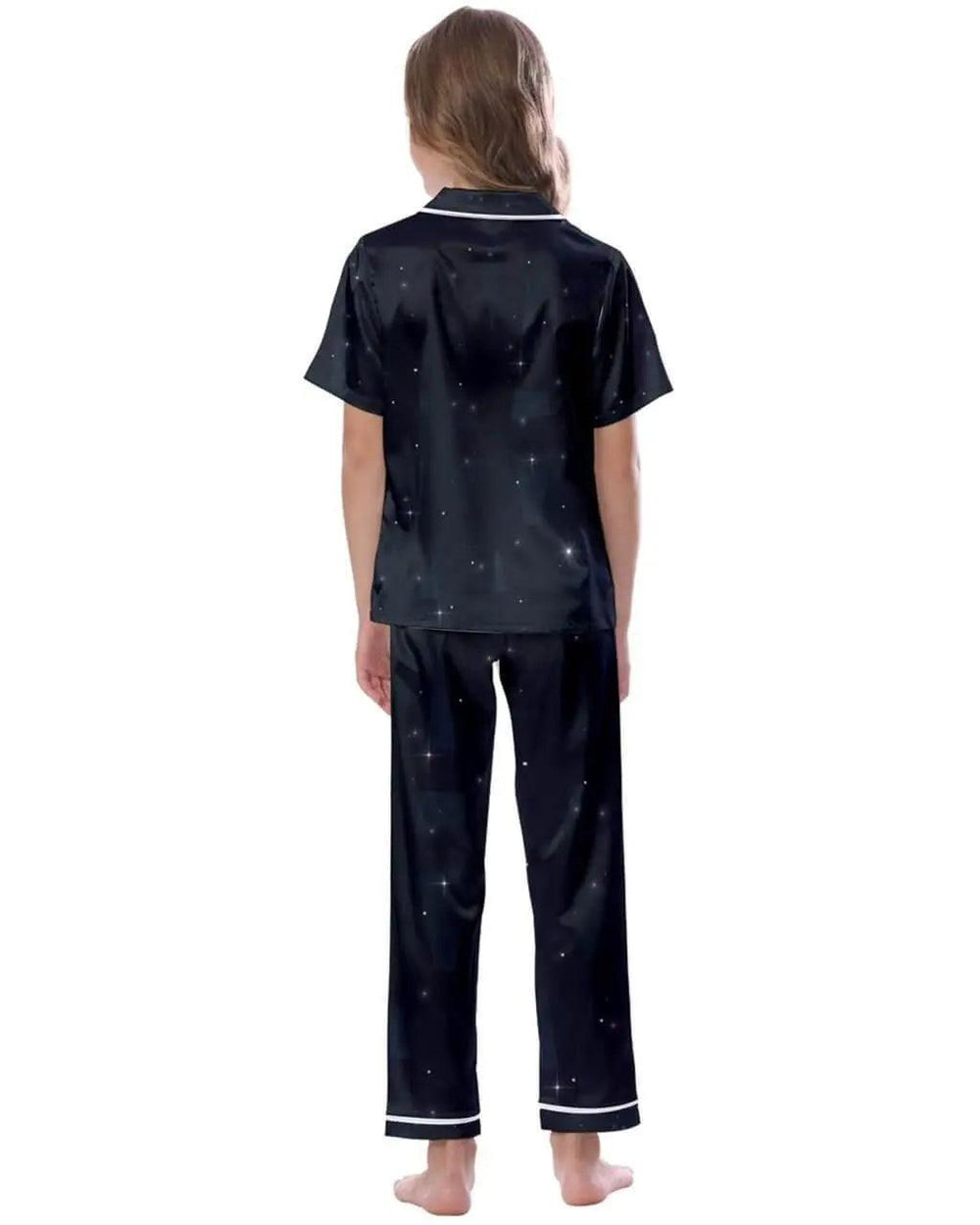Kids' Satin Short Sleeve Pajamas Set - Mishastyle
