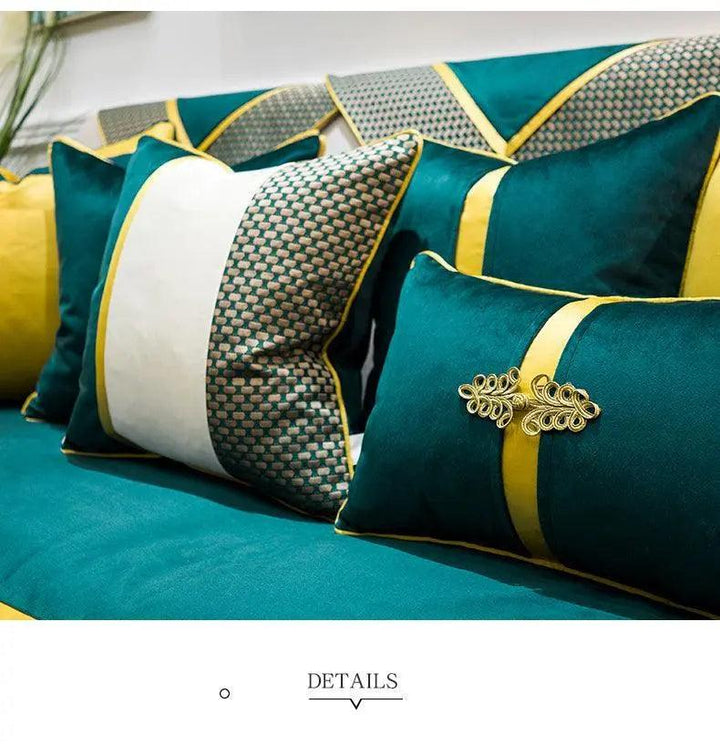 Luxury Velvet Teal Green Cushion Pillow Covers - Mishastyle